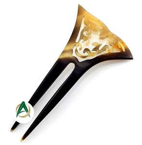 Horn Hairpin, Horn Hair Clip, Horn Ponytail